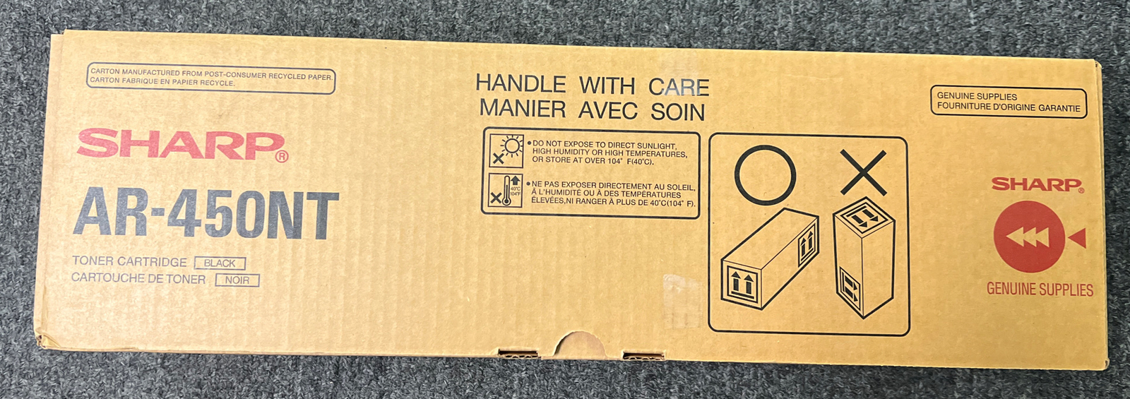 Genuine Sharp AR-450NT AR450NT Black Toner Cartridge FACTORY SEALED