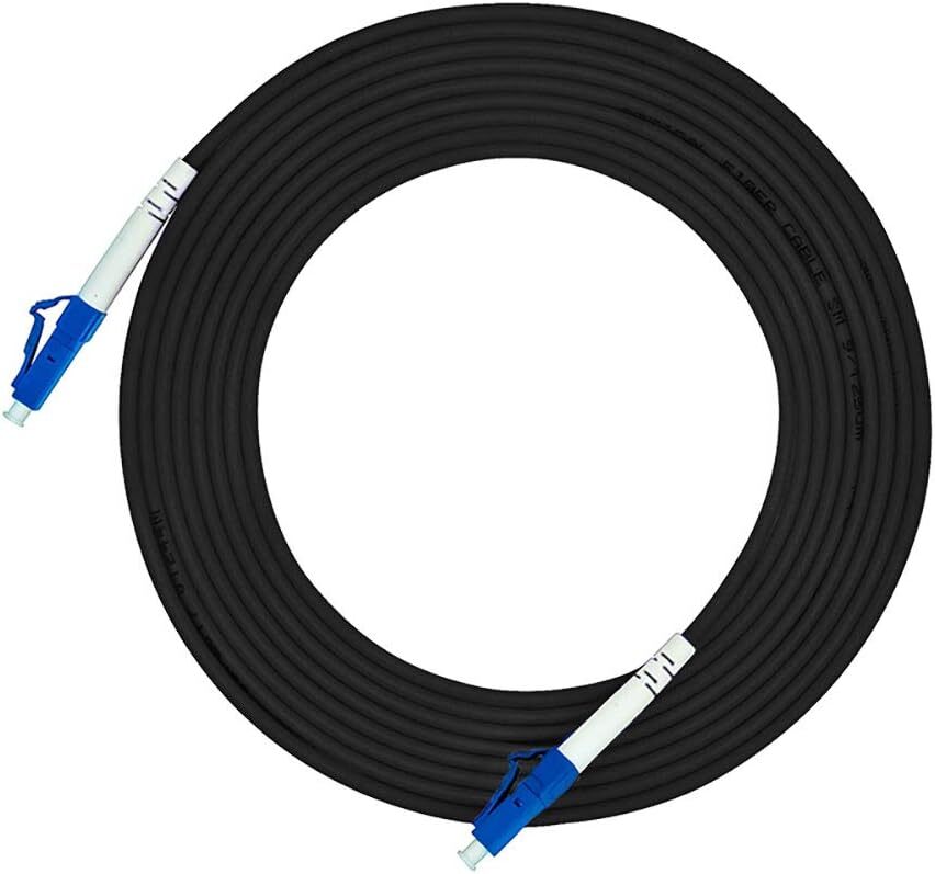 30M 100Ft Lc Lc Armored Fiber Optic Cable Singlemode Durable Flexible
