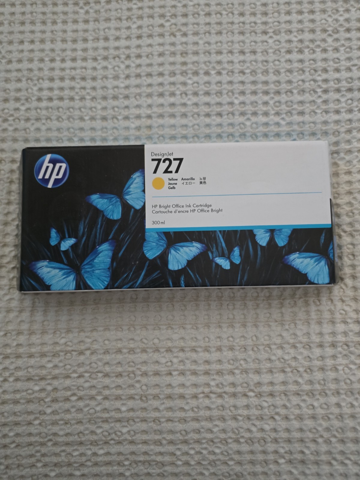 Genuinely HP 727 (F9J78A) Yellow Ink Cartridge Original 300ml
