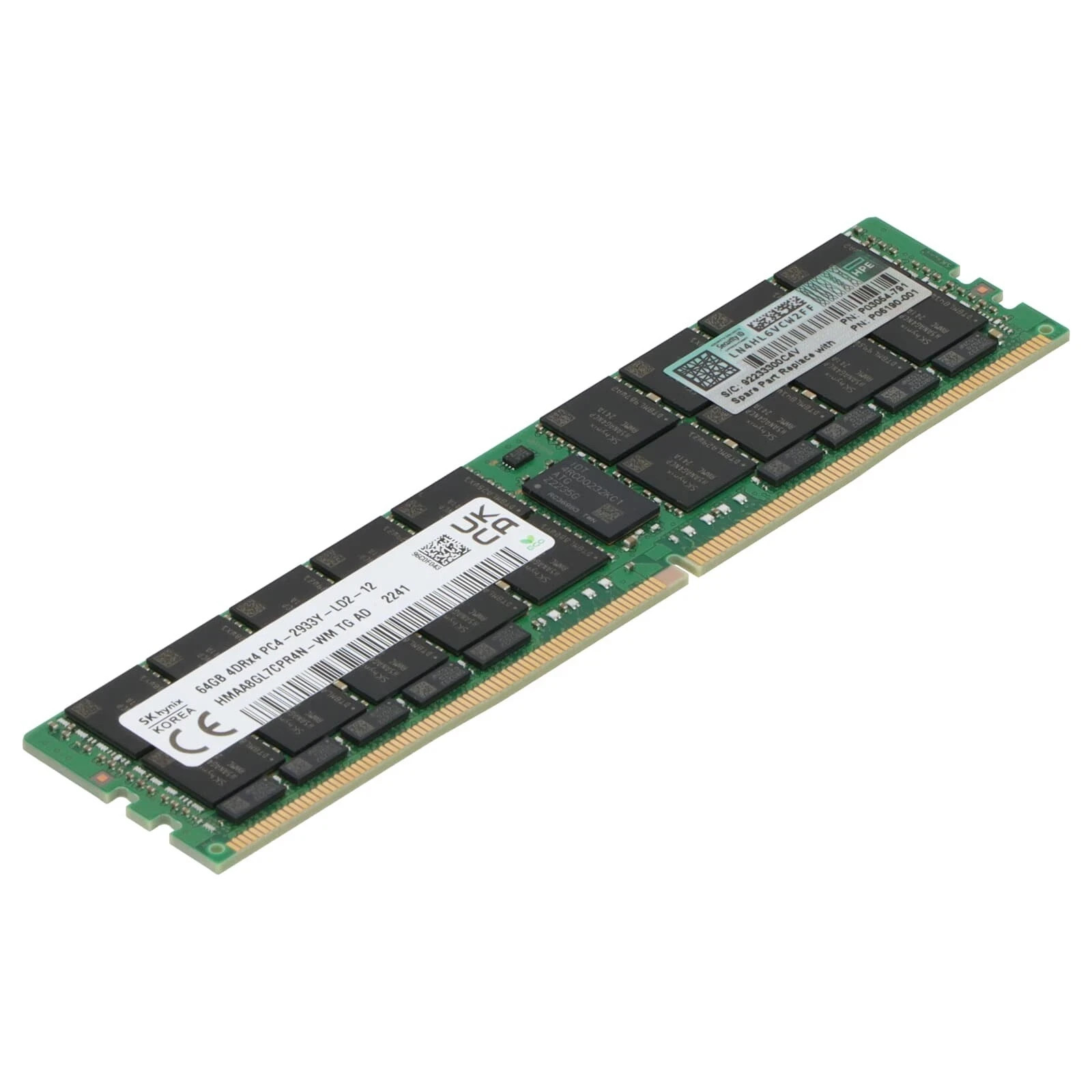 HPE 64GB 4DRx4 PC4-2933Y DDR4-23400 ECC LRDIMM Memory P06190-001 P00926-B21