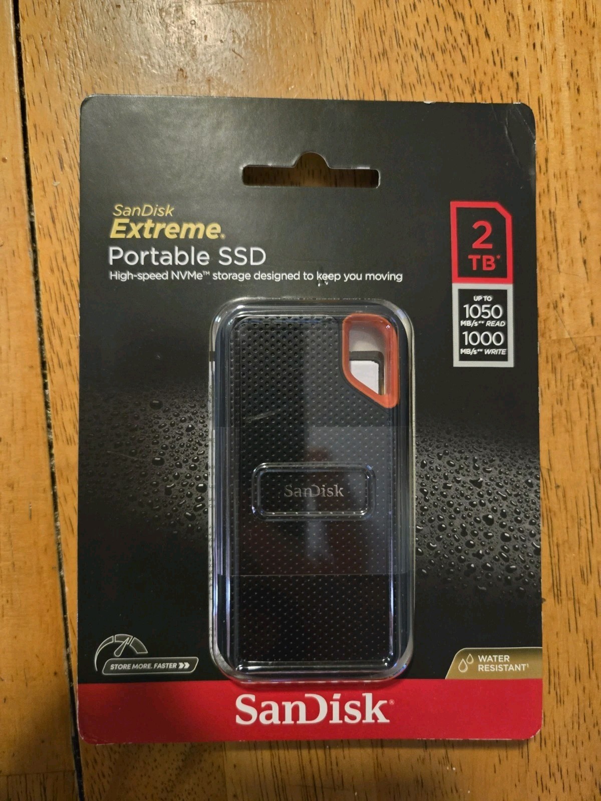 Factory Seal SanDisk Extreme 2TB Portable NVMe SSD 1050/1000MB SHIP 10/10/2026