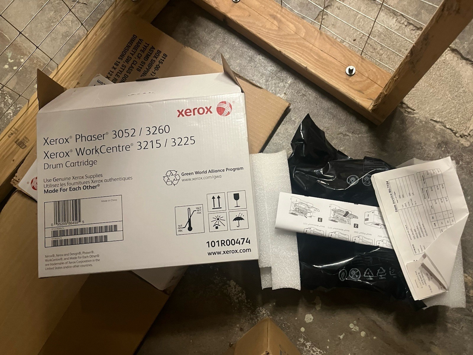 Xerox 101R00474 Drum Cartridge for Phaser 3260, 3052,  3215/3225 Sealed Bag
