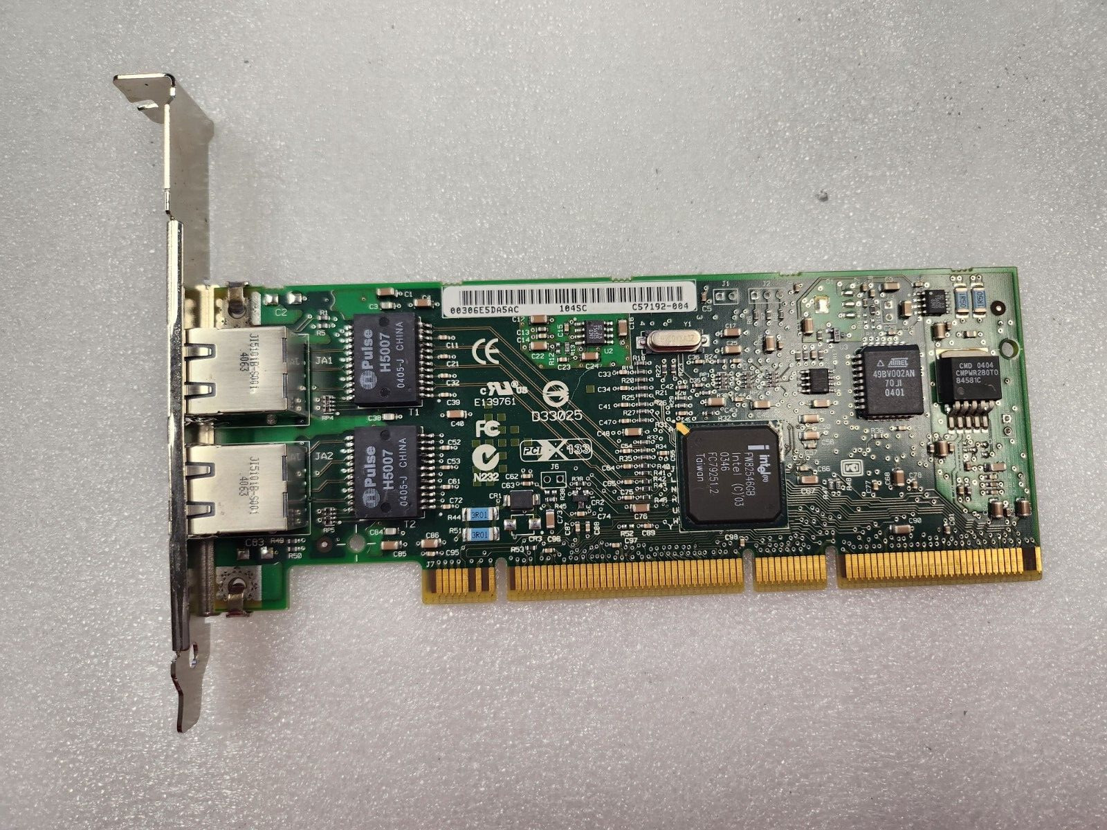 A7012-60001 HP Dual Port Gigabit PCI-X Ethernet Network Adapter C39188-001