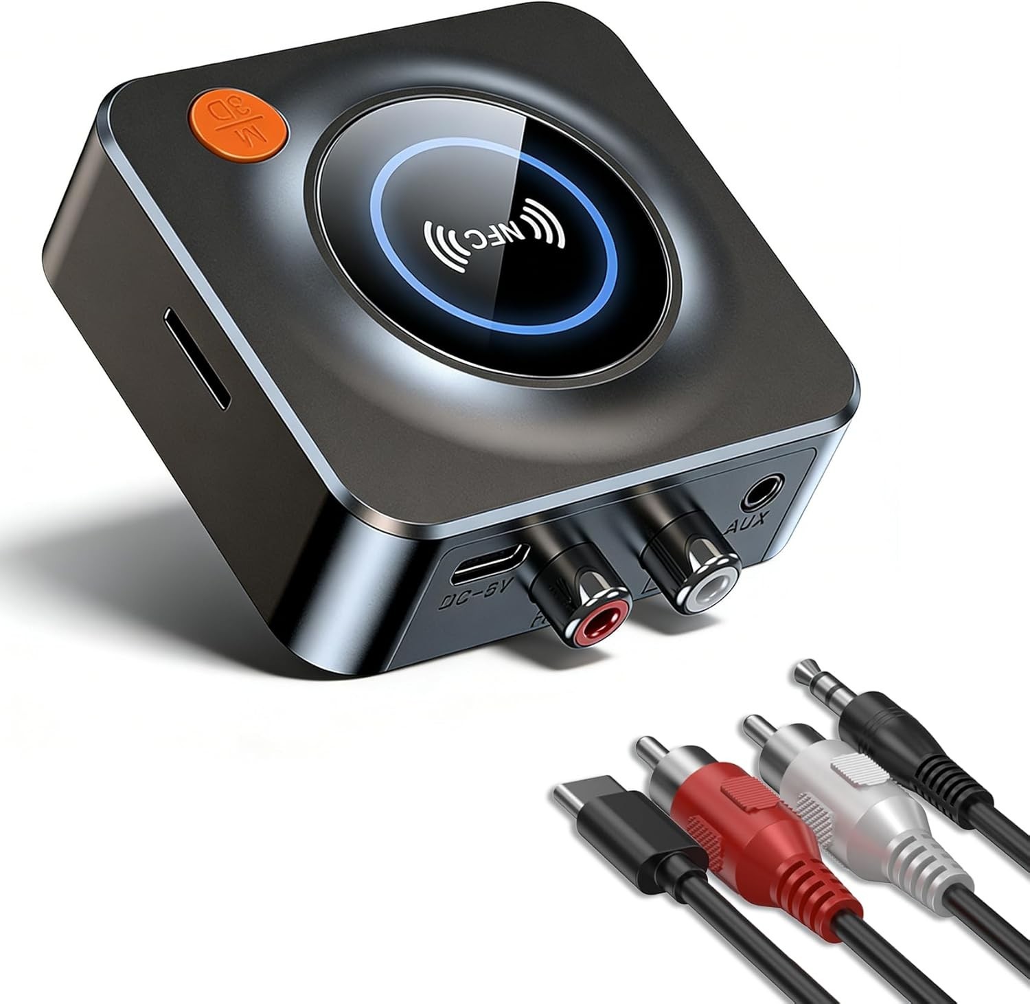 Bluetooth Receiver for Home Stereo, AUX RCA to Bluetooth Adapter for Old Spea...