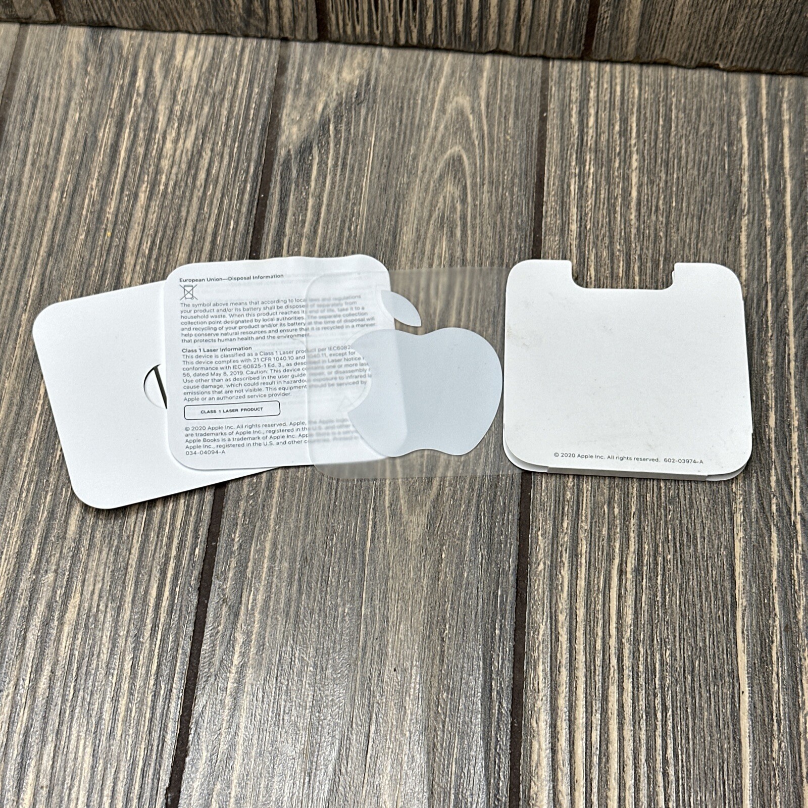 White Apple Logo Sticker Decal - Genuine OEM Stickers / Decal - NEW