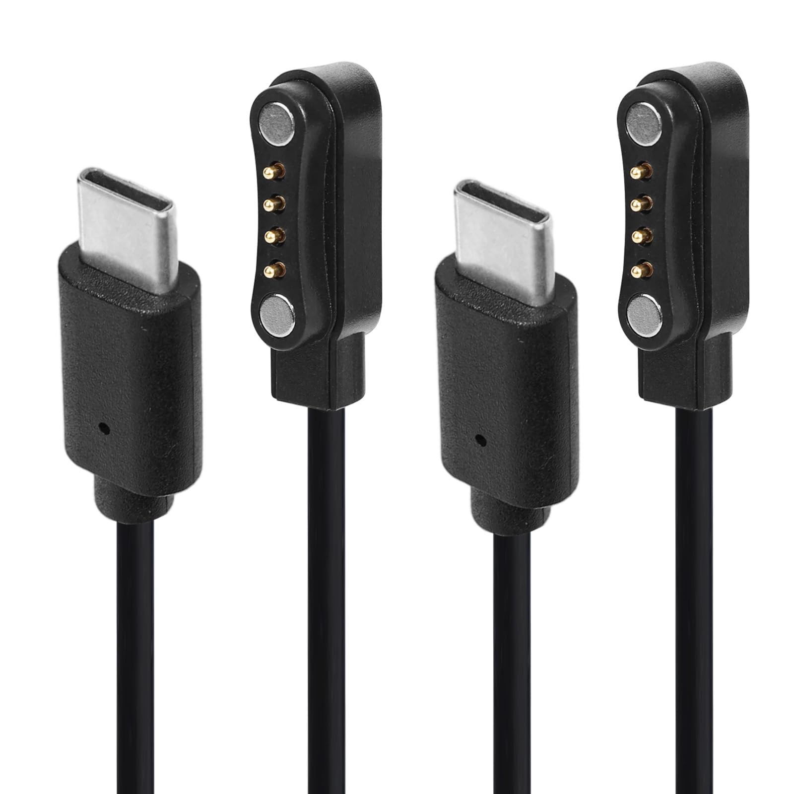 BTFO 2pcs USB-C Charging Cable for PLAUD Note AI Recorder, 1m/3.28ft, black