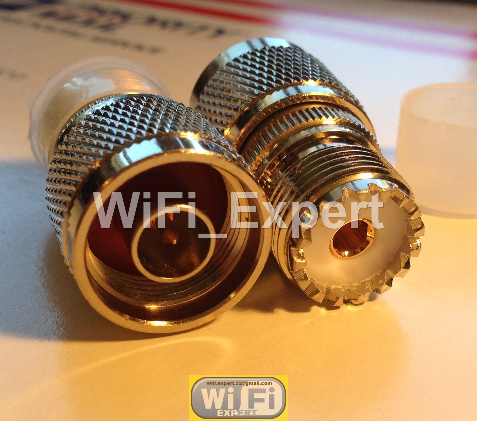 N Male Plug to UHF SO239 Female Jack RF Connector Adapter USA