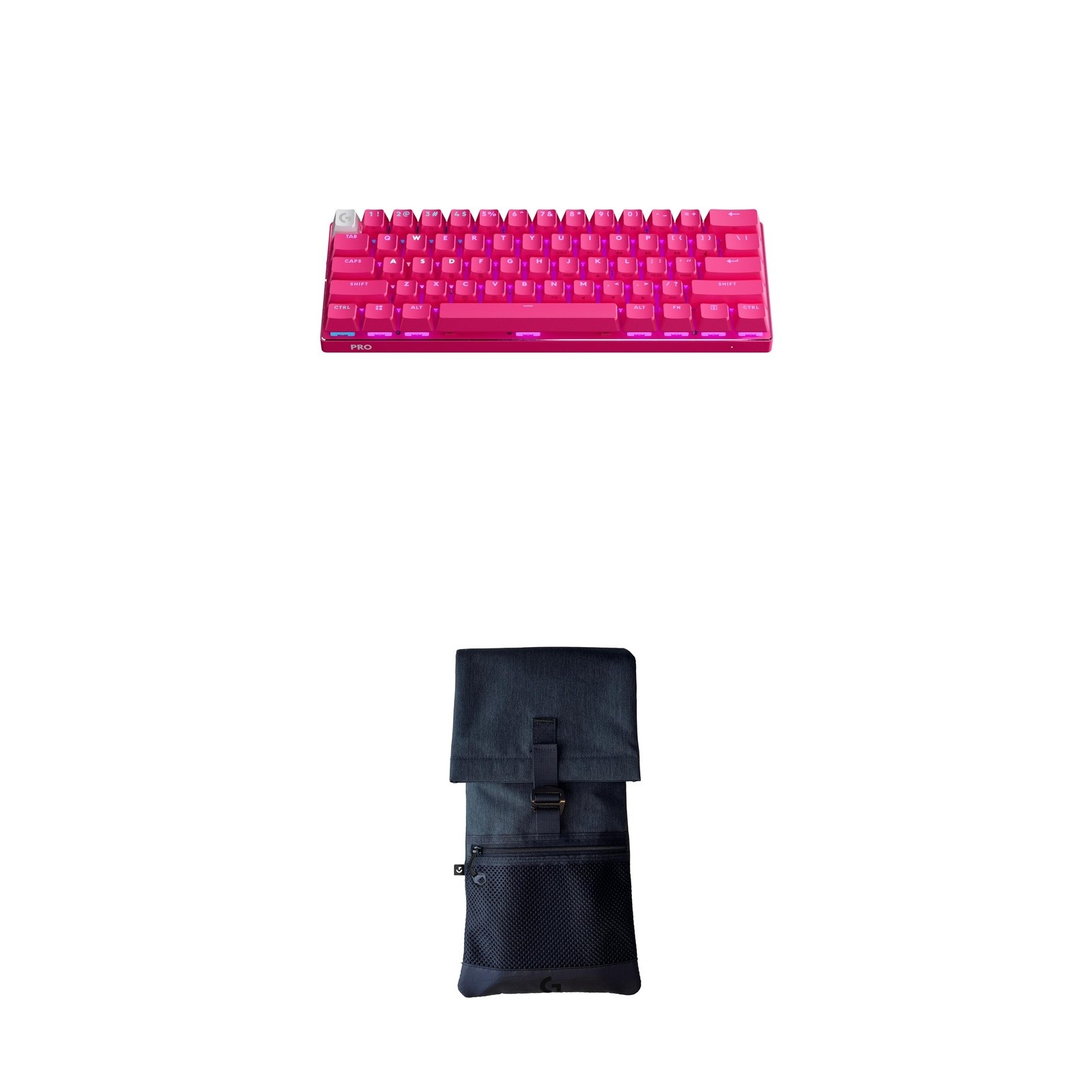 Logitech Pro Wireless Bundle: PRO X 60 Tactile + Sleeve - Magenta