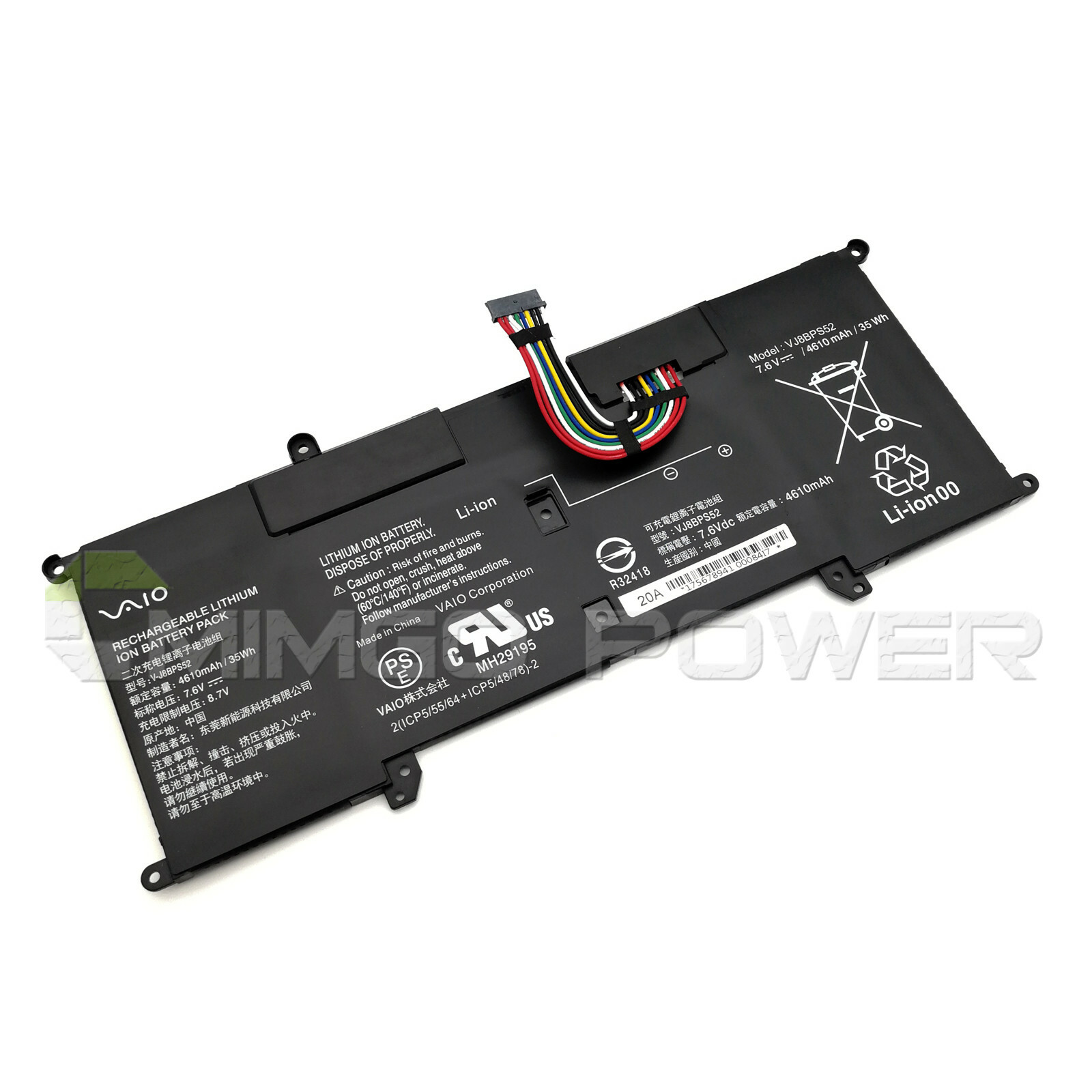 Genuine VJ8BPS52 Battery for Sony VAIO S11 S13 SX14 VJS132C0711B VJS132C0711B