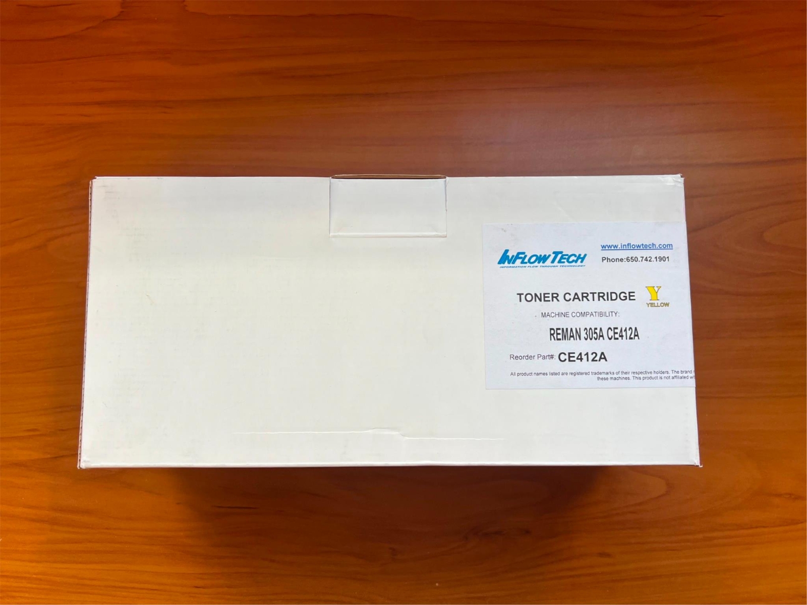 InFlow Yellow Toner Cartridge for REMAN 305A CE412A  CE412A