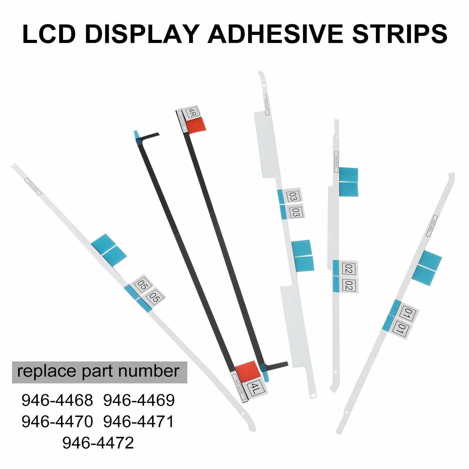 LCD DISPLAY VHB ADHESIVE TAPE STRIP KIT iMac 21.5 A1418 2012,2013,2014,2017