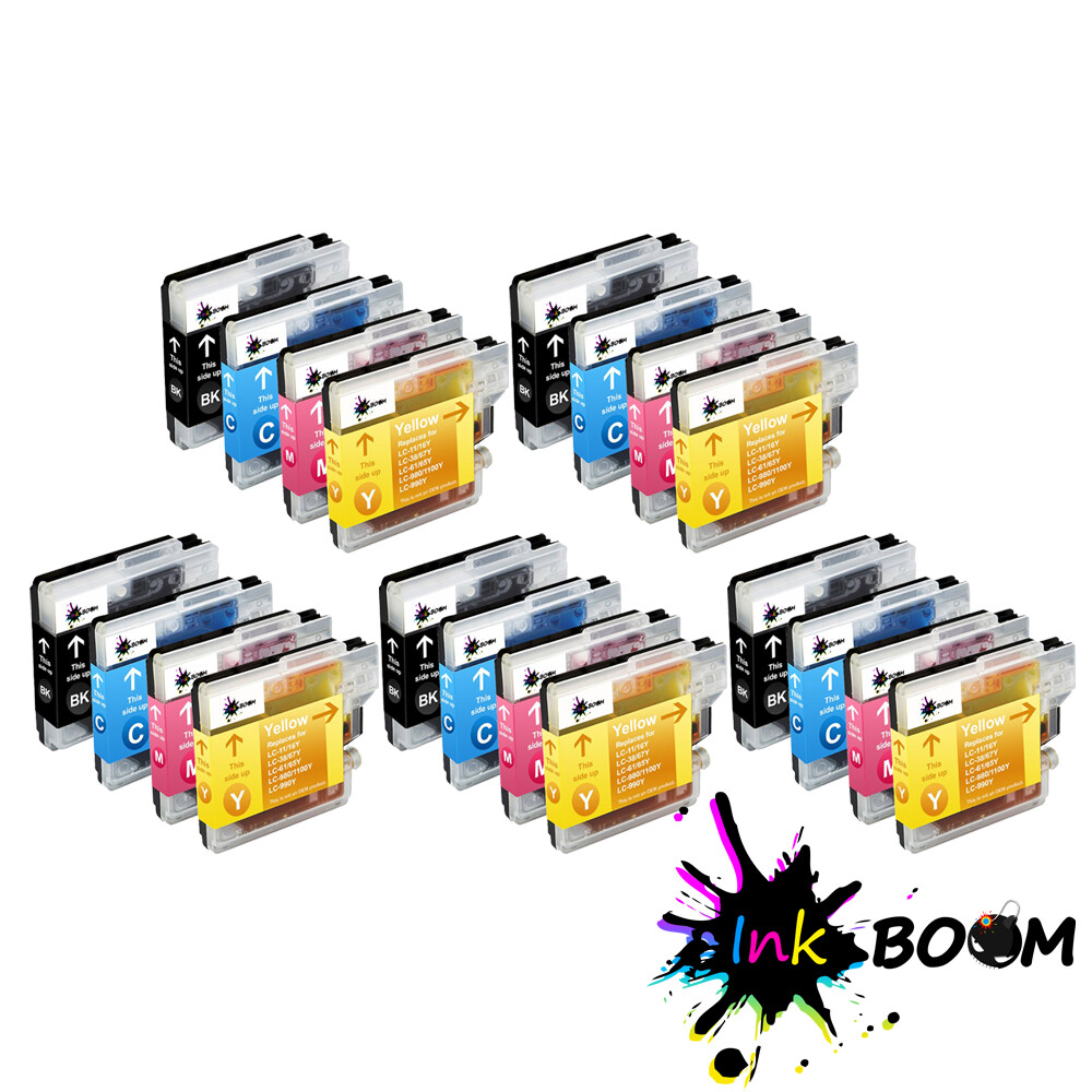 20 Ink Cartridge fits Brother LC61 MFC-6890CDW MFC-255CW DCP-145C DCP-6690CW