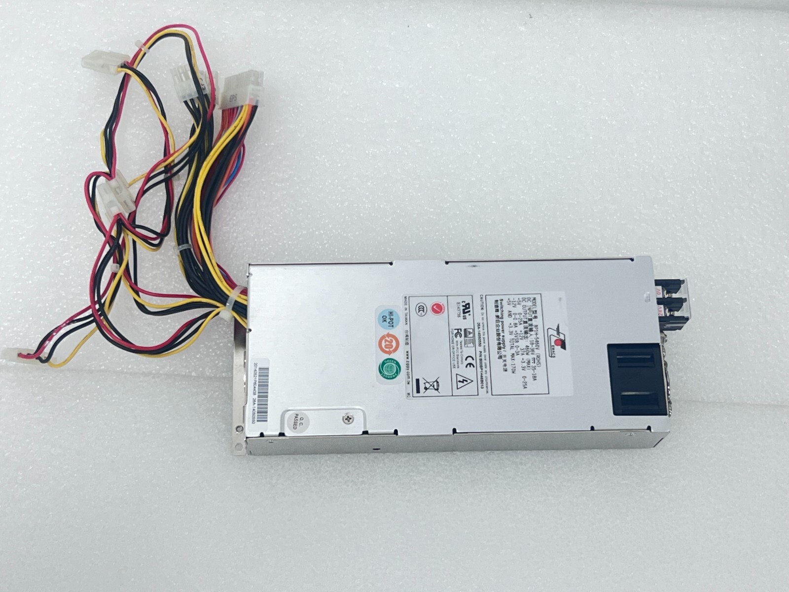 EMACS ZIPPY BP1H-5460V ROHS POWER SUPPLY 460W 1U DC+24V Input ATX Industrial