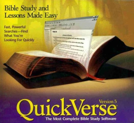 QuickVerse 5 Expanded 5-Disc Set PC CD complete bible study tool + expansions