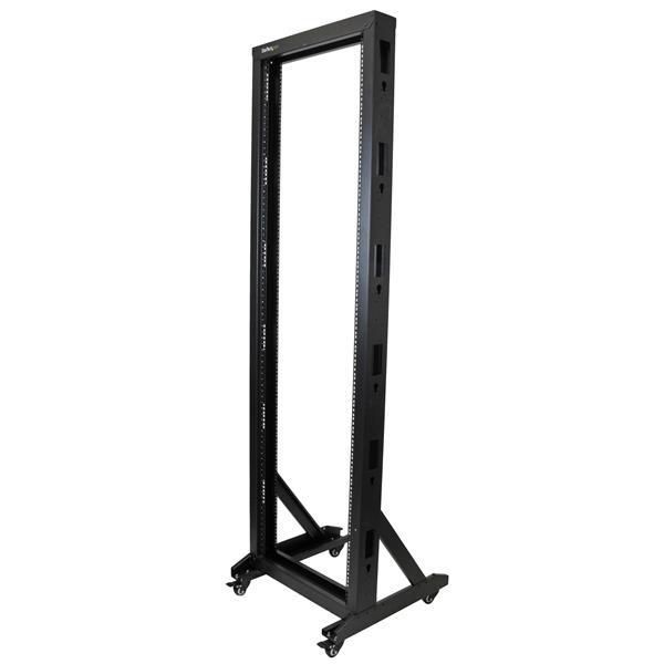 StarTech.com 2POSTRACK42 2-Post Server Rack With Casters - 42U ~E~