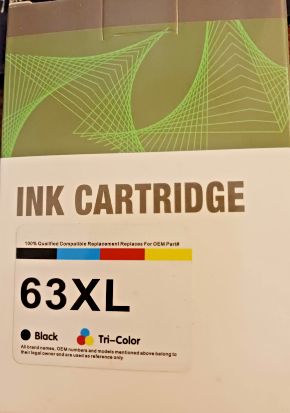 Palm Tree Remanufacture 63 XL Printer Ink HK0063XS11 Black And Tri-Color 2 Pack