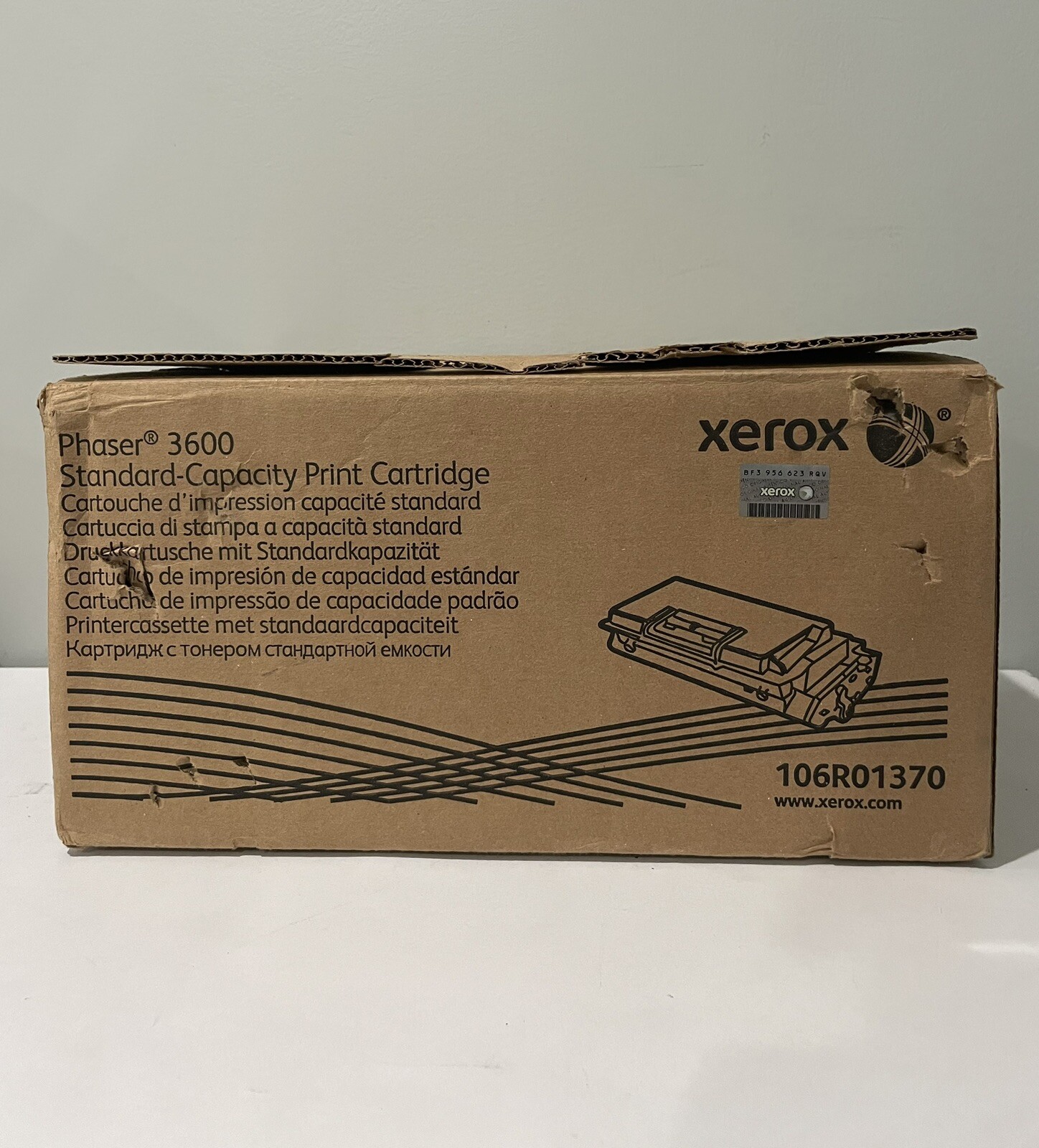 Xerox Phaser 3600 Standard Capacity Print Cartridge 7000 page 106R01370 Open Box