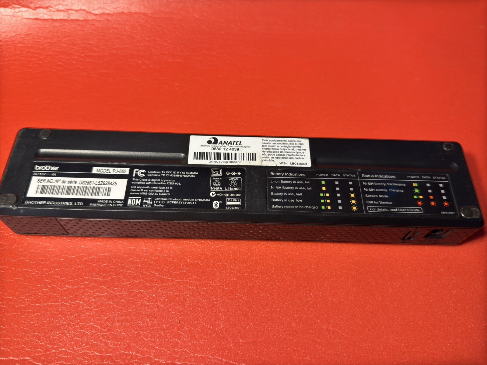 Brother PocketJet PJ-662 Thermal Printer *Printer Only*