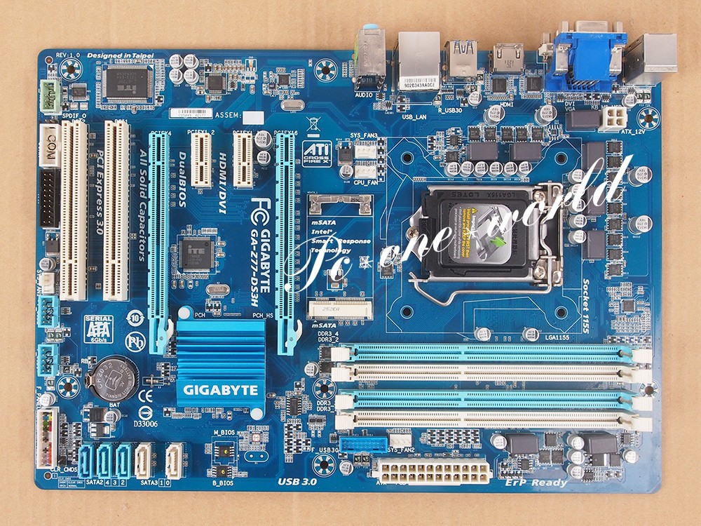 Gigabyte GA-Z77-DS3H motherboard Socket 1155 DDR3 Intel Z77 100% working