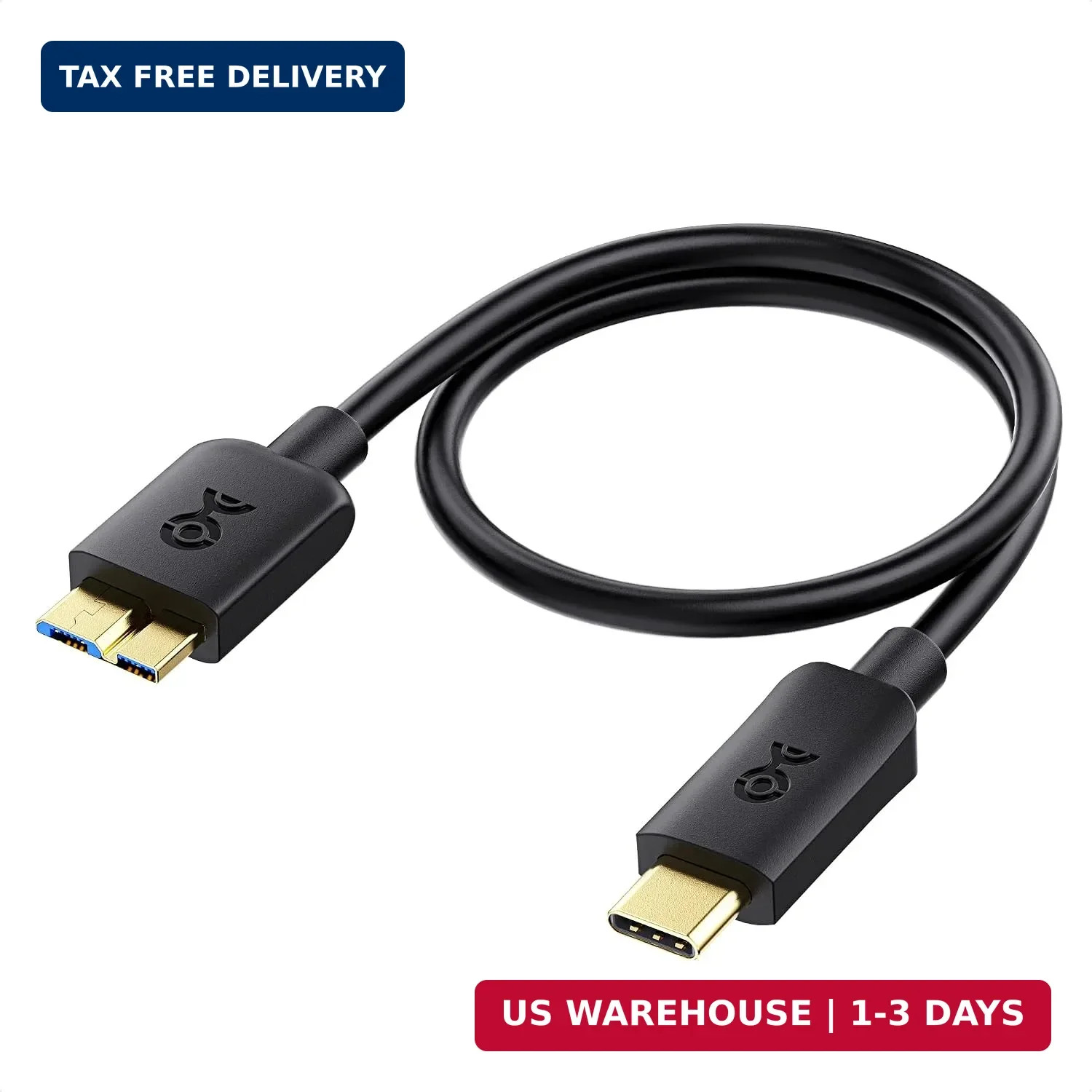 Cable Matters 10Gbps USB C to Micro USB 3.0 Cable, Micro B to USBC, 1ft