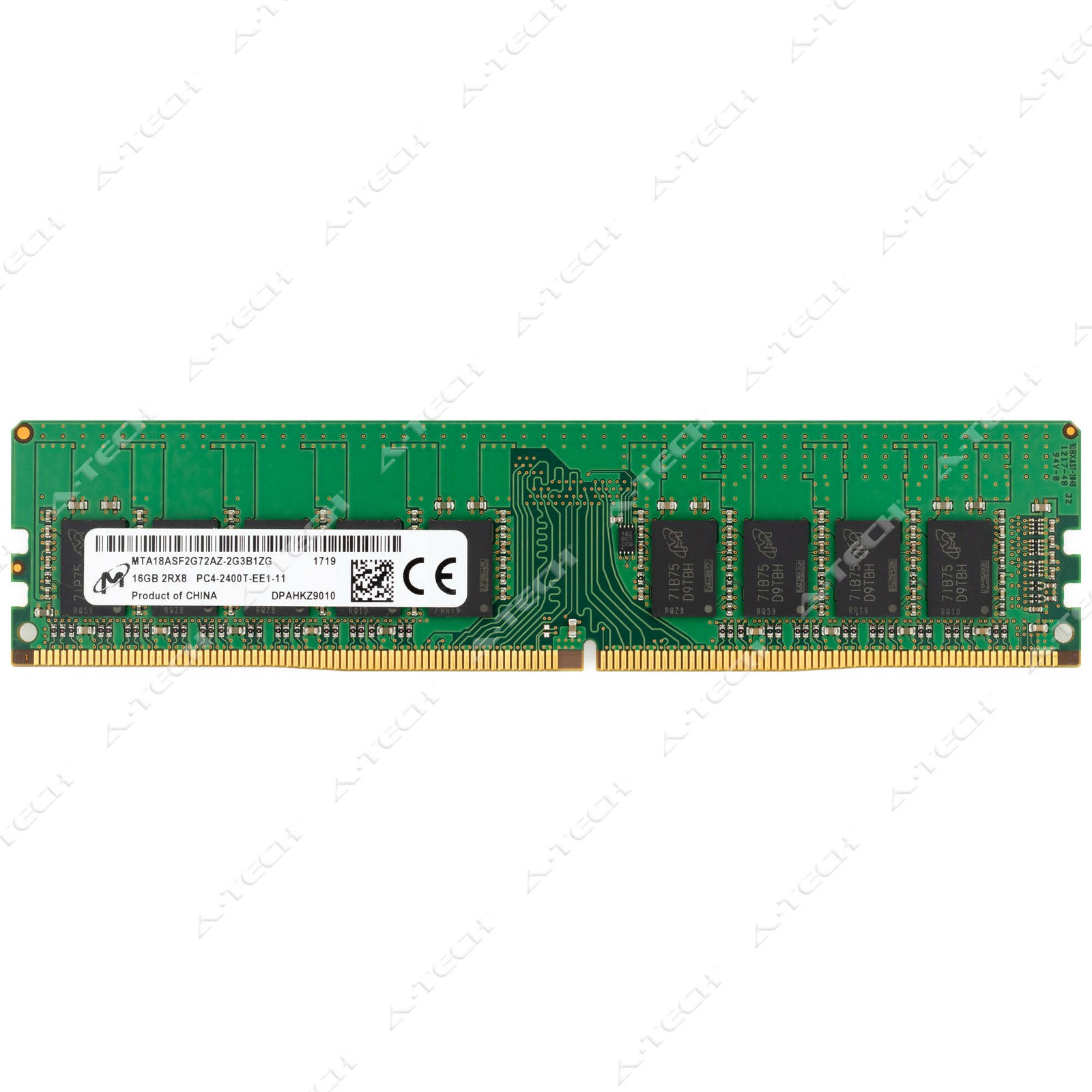 Micron 16GB DDR4-2400 PC4-19200 ECC UDIMM Server Memory RAM MTA18ASF2G72AZ-2G3B1
