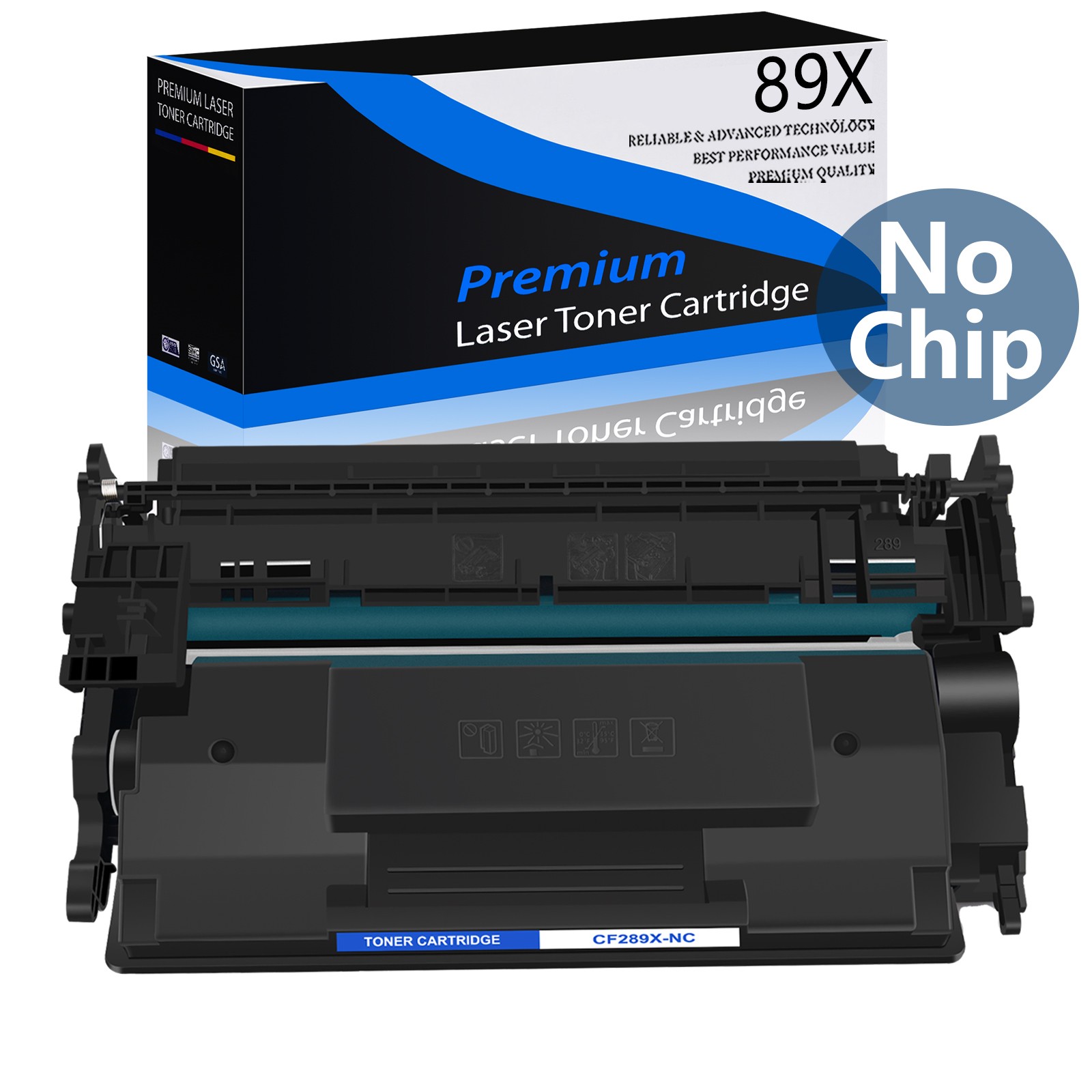 1pk [No Chip]Toner CF289X 89X Compatible With HP CF289X MFP M528dn M507x M507n
