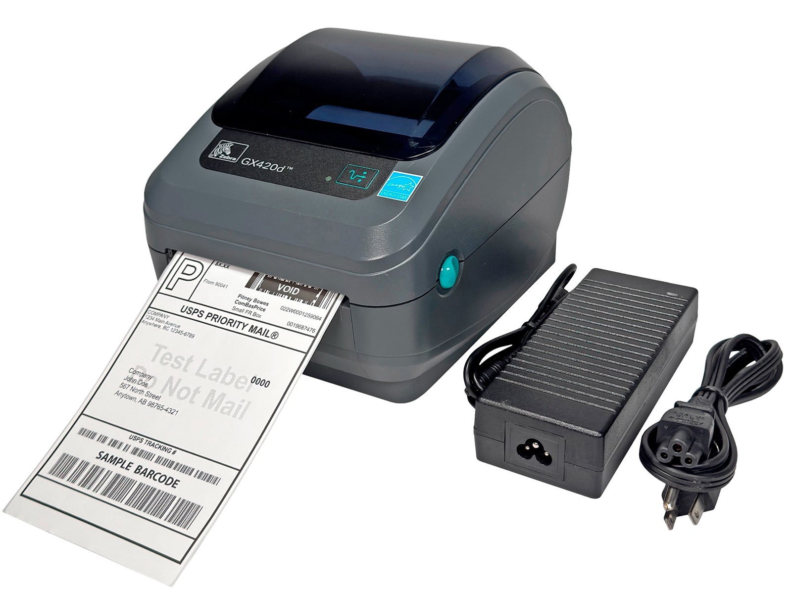 Zebra GX420d Direct Thermal Barcode Label Printer USB Serial FAST SHIPPING