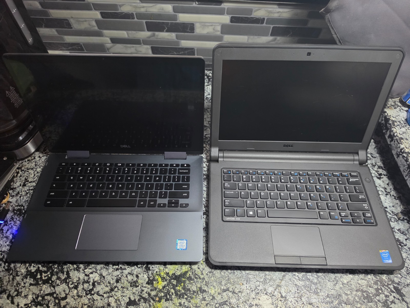 2x DELL LAPTOPS i3 for Parts/Repair Lot of 2