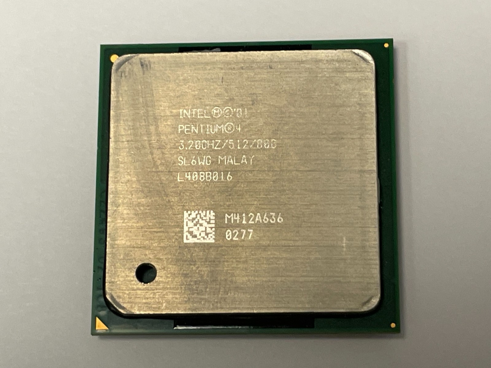 Intel SL6WG Pentium 4 3.20GHz/512/800 Vintage Socket 478 CPU Processor P4