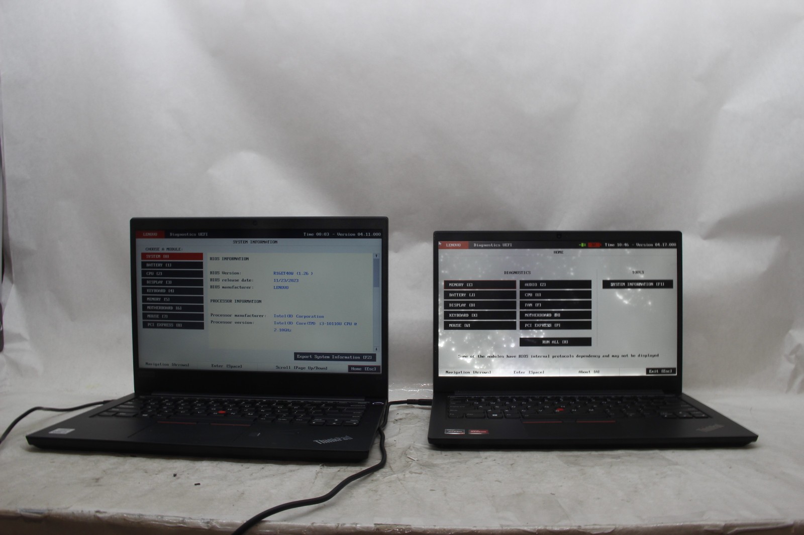 Lot of 1 Lenovo TP E14 G1 & 1 G3 14" Laptops Various Specs NO SSDS AS-IS