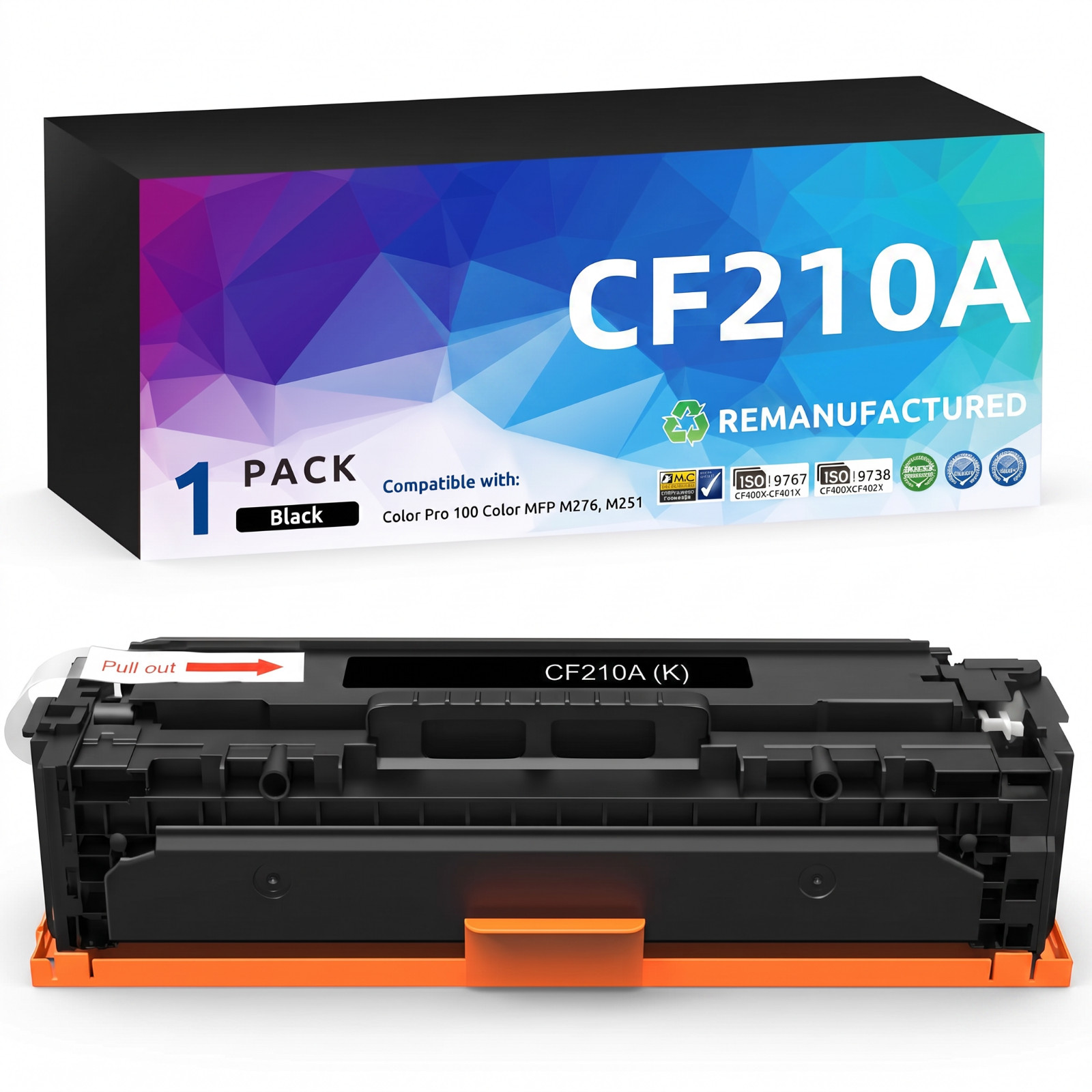CF210X CF210A 131A Black Compatible Toner for HP M251 M276 | High Yield