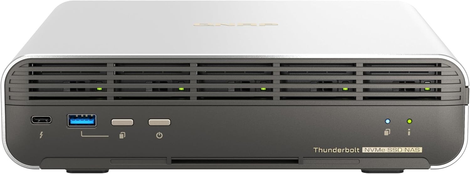 QNAP TBS‑h574TX NAS – NEW/Sealed – 5‑Bay NVMe – Thunderbolt 4 – ZFS – US Model