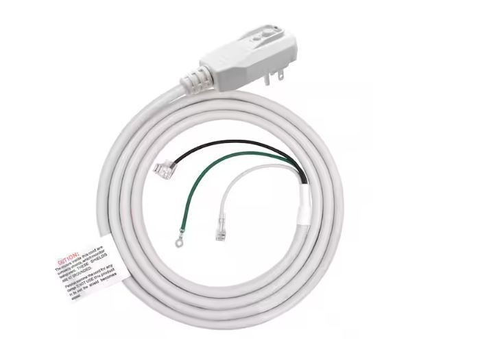 7.5ft. 120V 10Amp 1200W LCDI Power Cord Plug for Air Conditioner,Leakage Gray