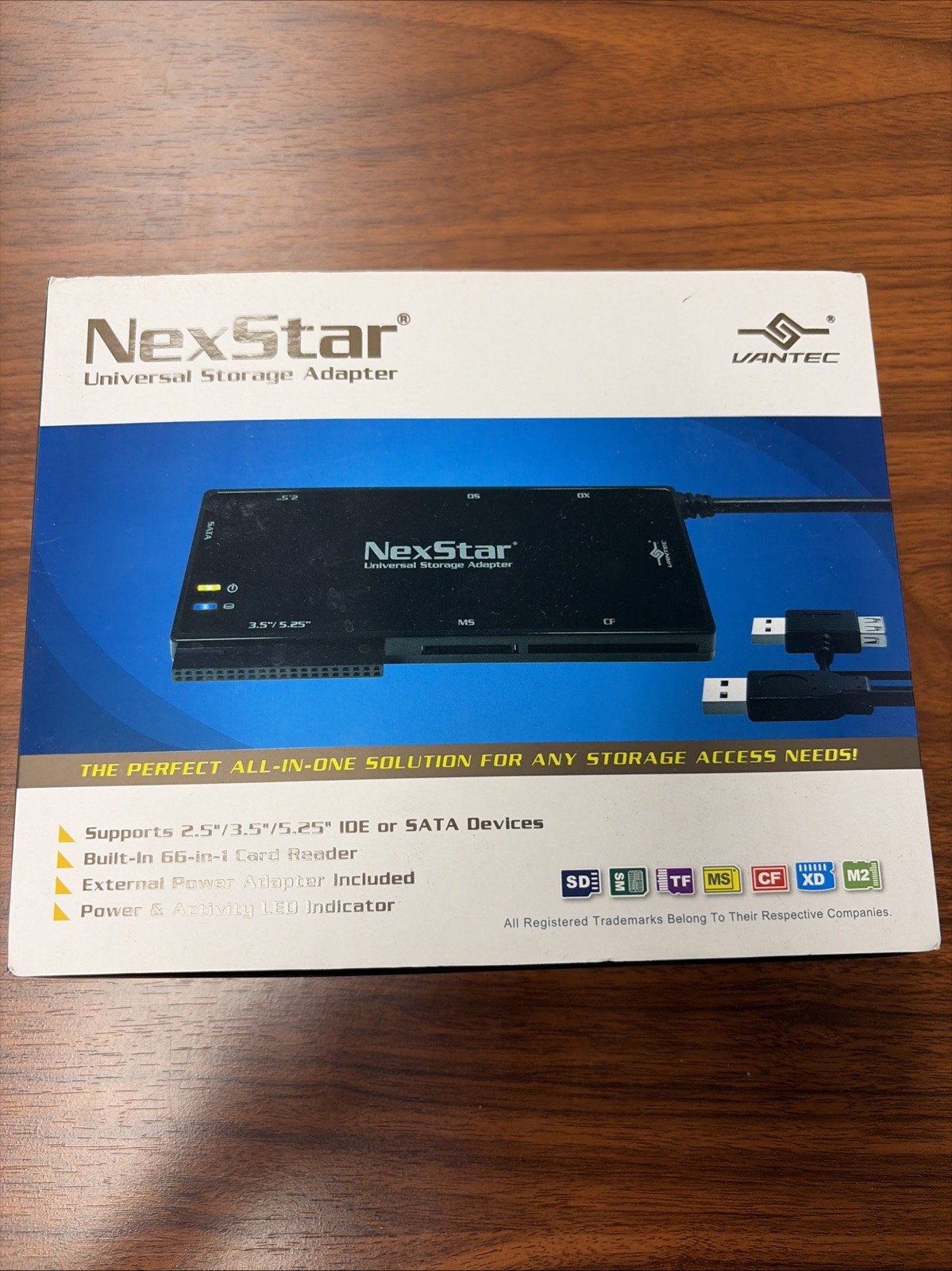 Vantec CB-ISATACR NexStar USB 2.0 Universal Storage Adapter 66 In 1 Card Reader
