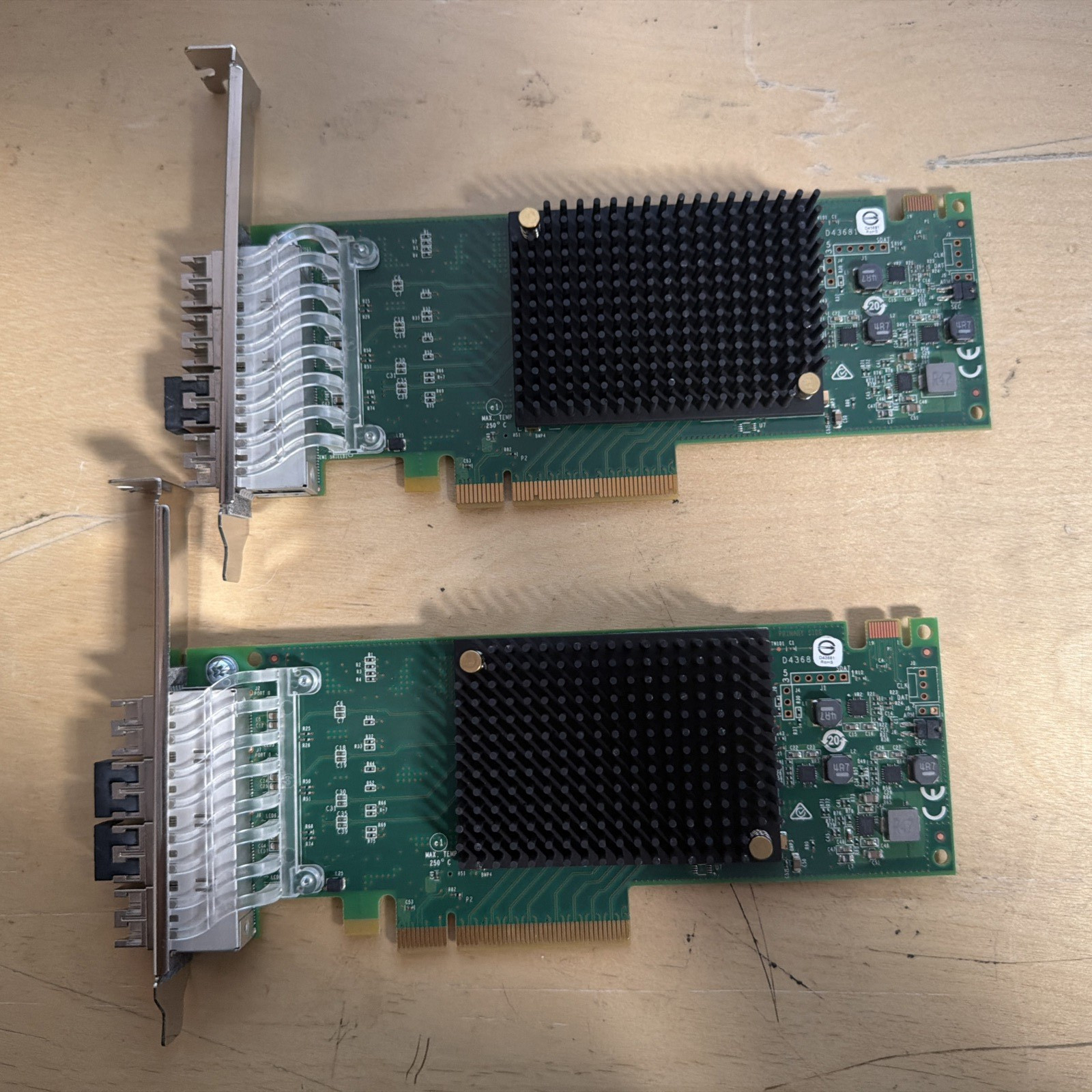 LOT OF 2 | IBM EMULEX ADAPTER - HIGH PROFILE ~ LPE31004-M6