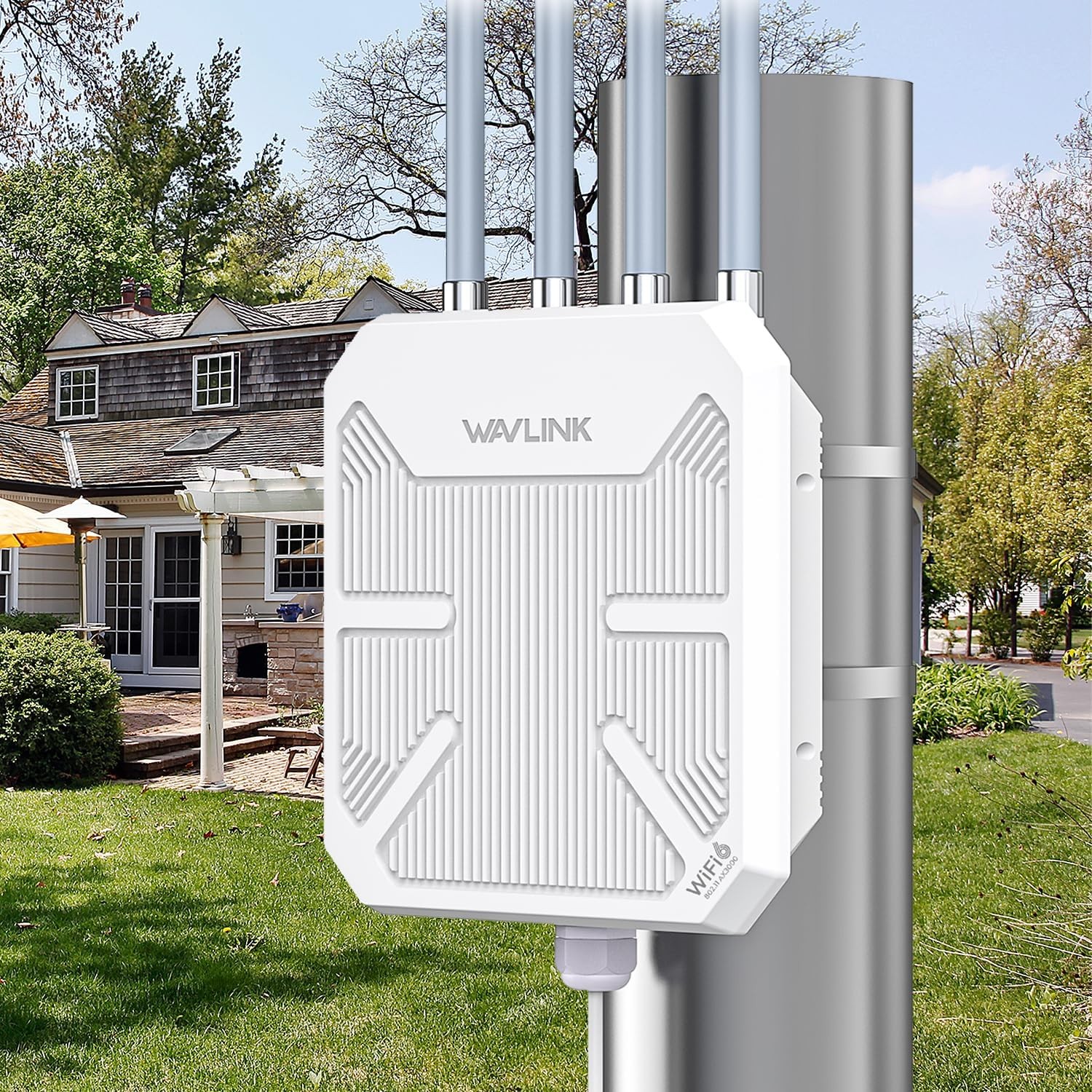 AX3000 WiFi 6 Range Extender Internet Booster Outdoor AX1800 Dual Band Repeater