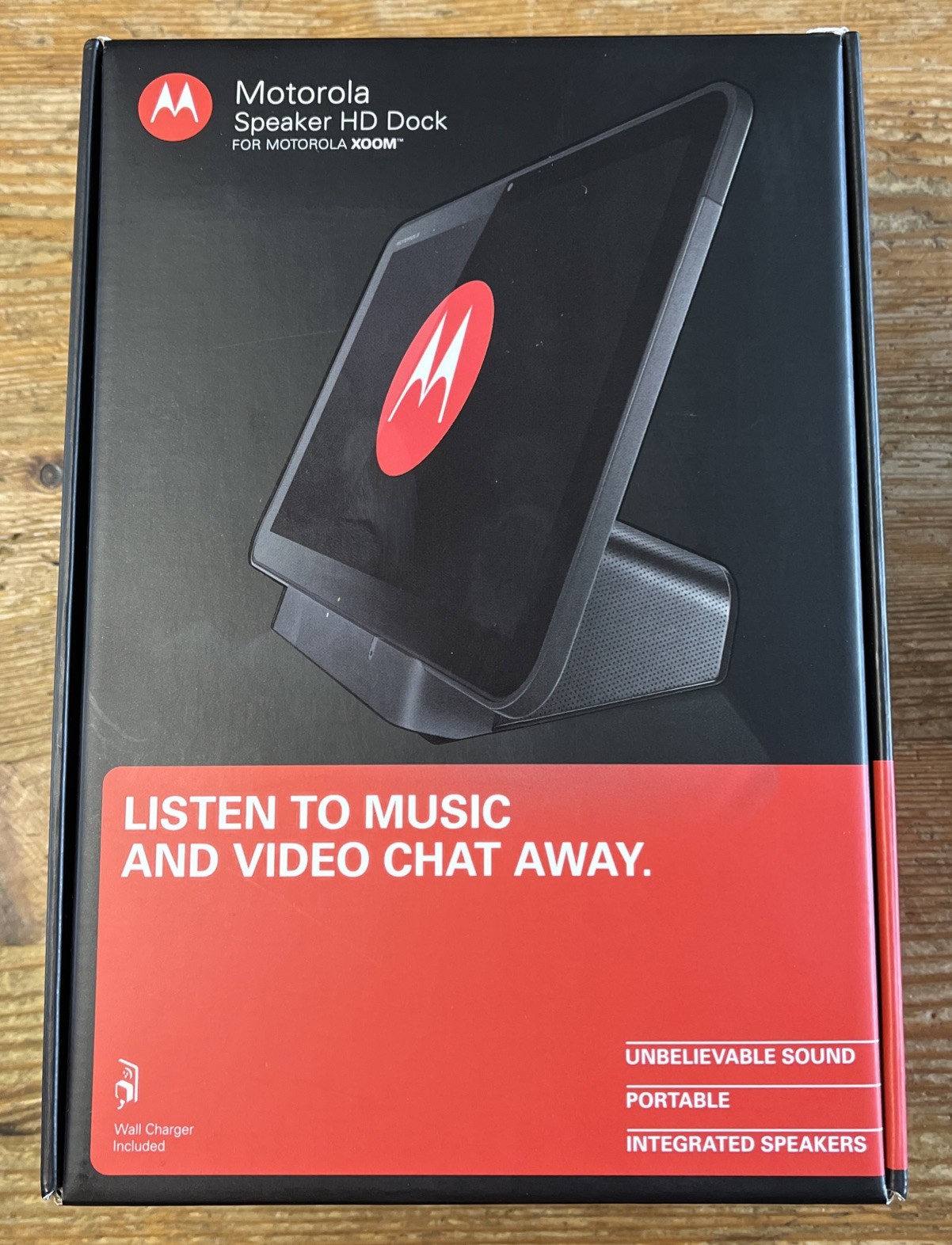 Motorola HD Music Speaker Dock w/micro-HDMI port For XOOM Tablet