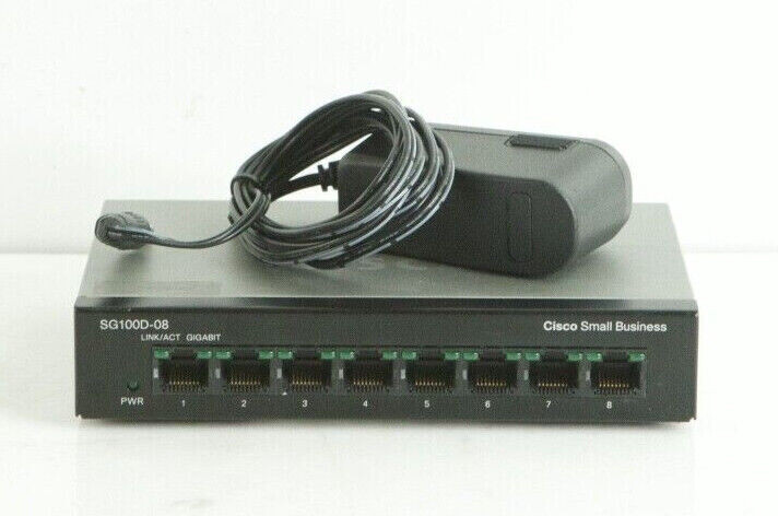Cisco Systems SG100D-08 V2 Gigabit Switch j378 