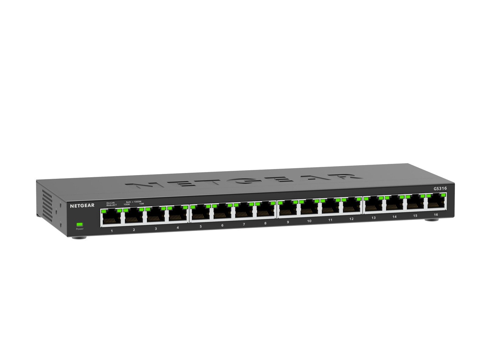 NETGEAR GS316-311NAS 16-Port Gigabit Ethernet Unmanaged Network Switch,