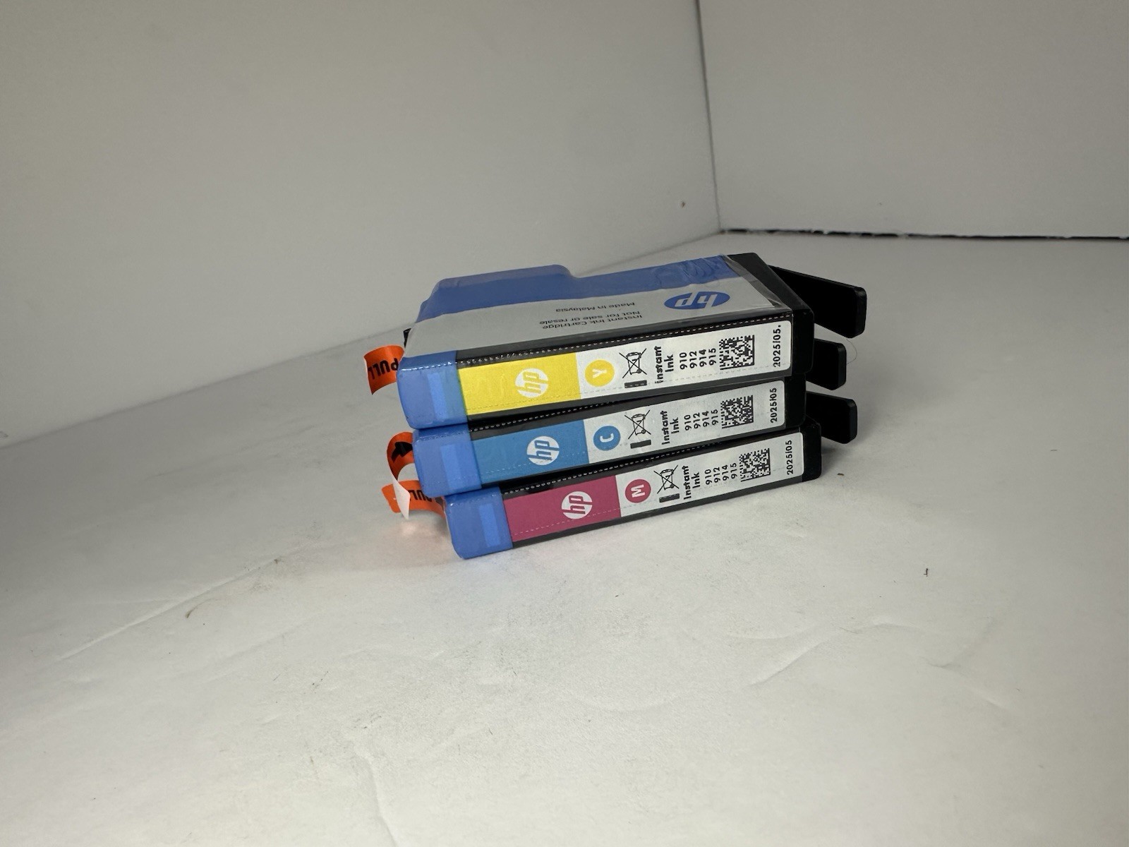 Genuine HP Ink Cartridges 910 912 914 915 Magenta Cyan Yellow WBox