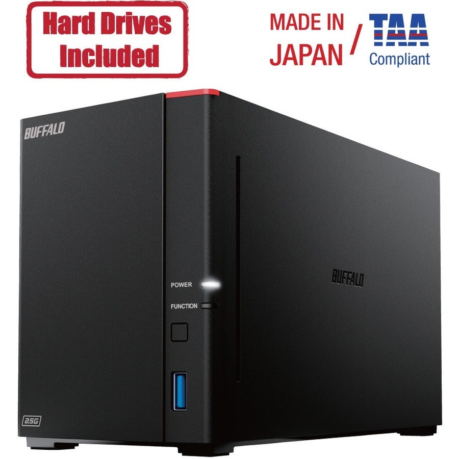 BUFFALO LinkStation 720 2-Bay Professional Network Storage 4TB (2x2TB) with Hard