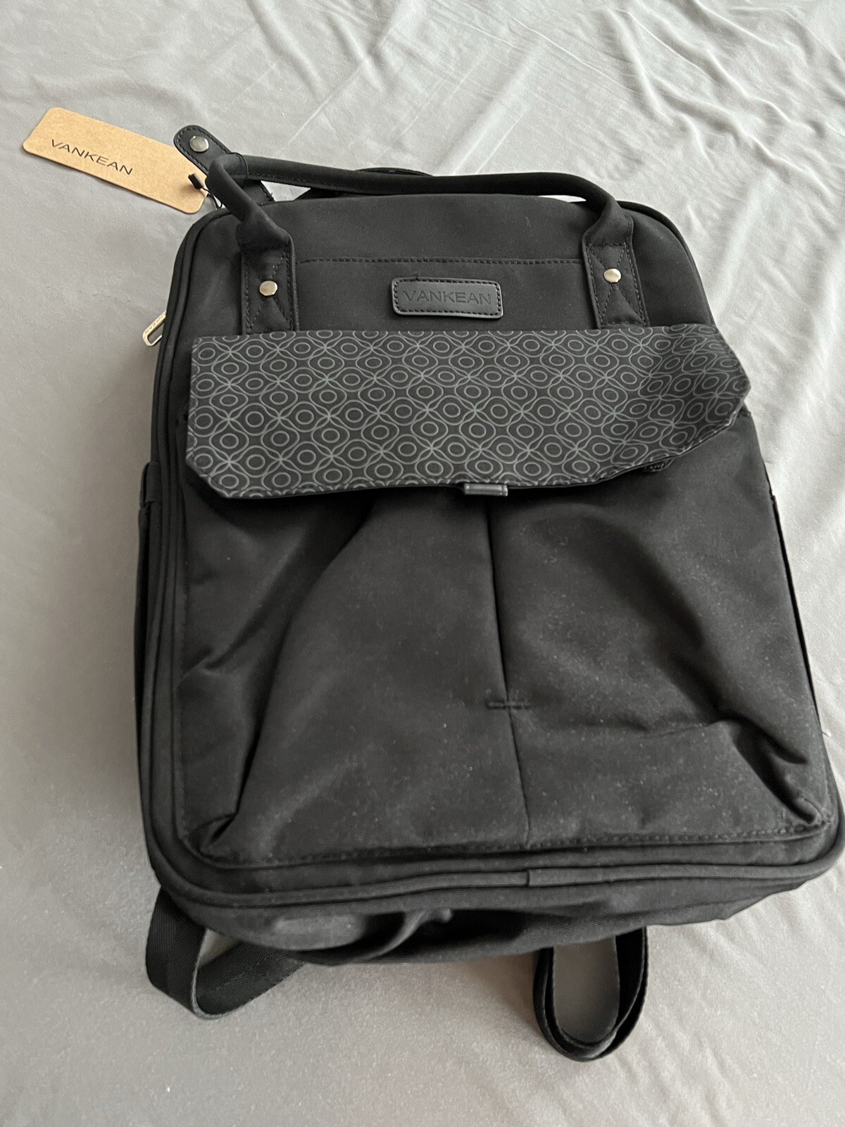 VANKEAN Laptop Backpack Women Men 15.6 Inch USB Charger Computer Work School Nwt