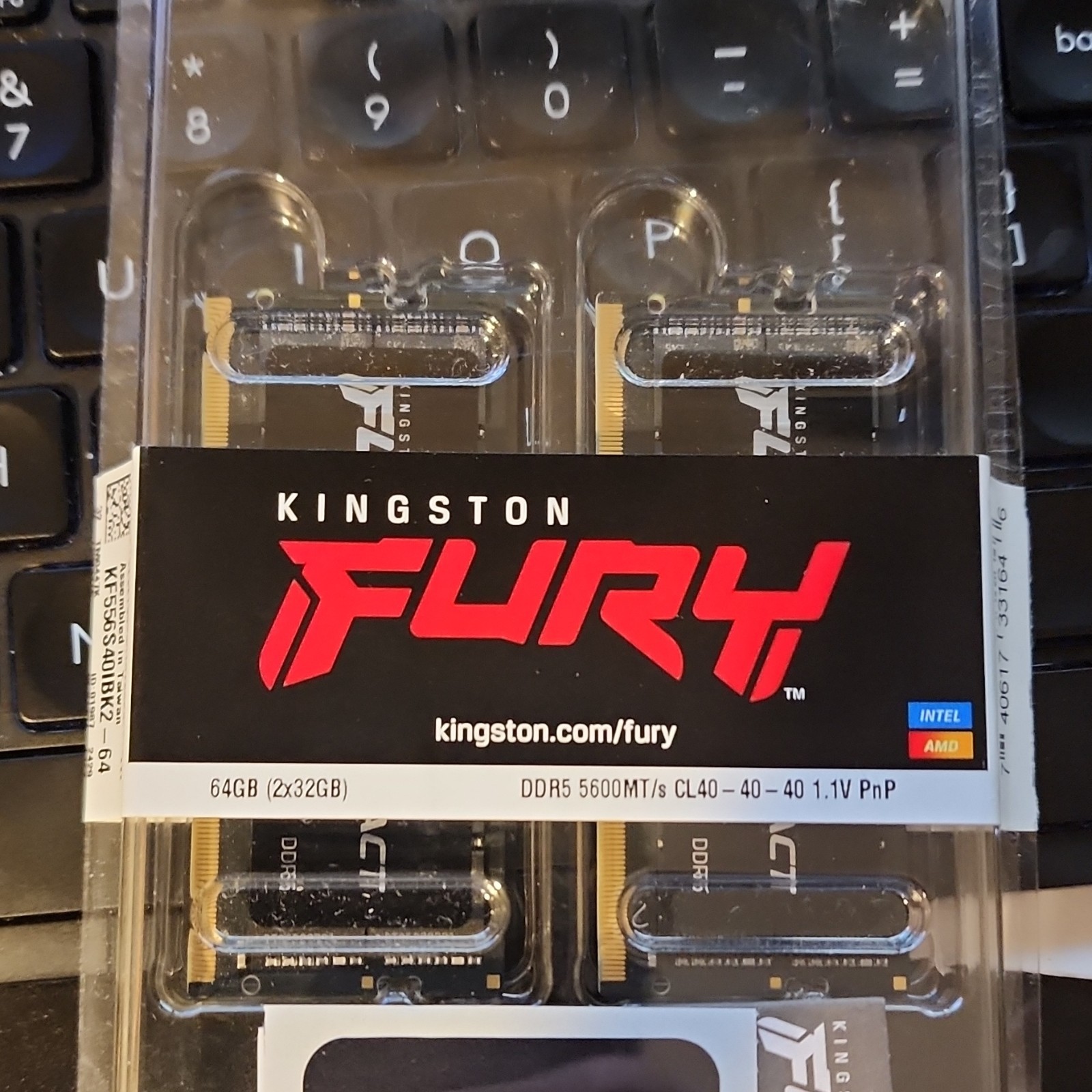 Kingston FURY Impact 64GB (2x32GB) DDR5-5600 SO-DIMM RAM KF556S40IBK2-64