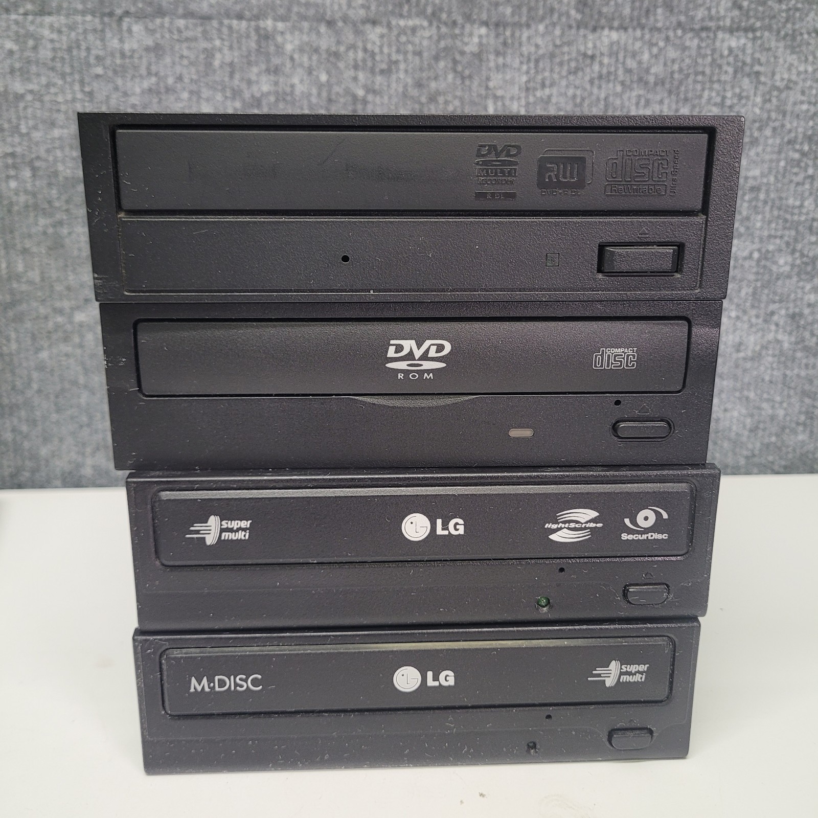 Lot of 4 DVD Multi Brand Rewritable Drives dvd/rw  Sony LG Liteon Untested As Is