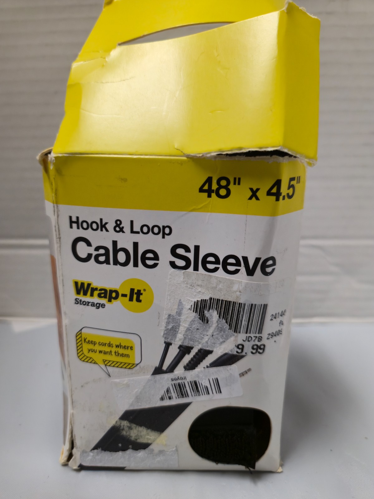 Wrap-It Storage Hook & Loop Cable Sleeve - 48"x4.5"