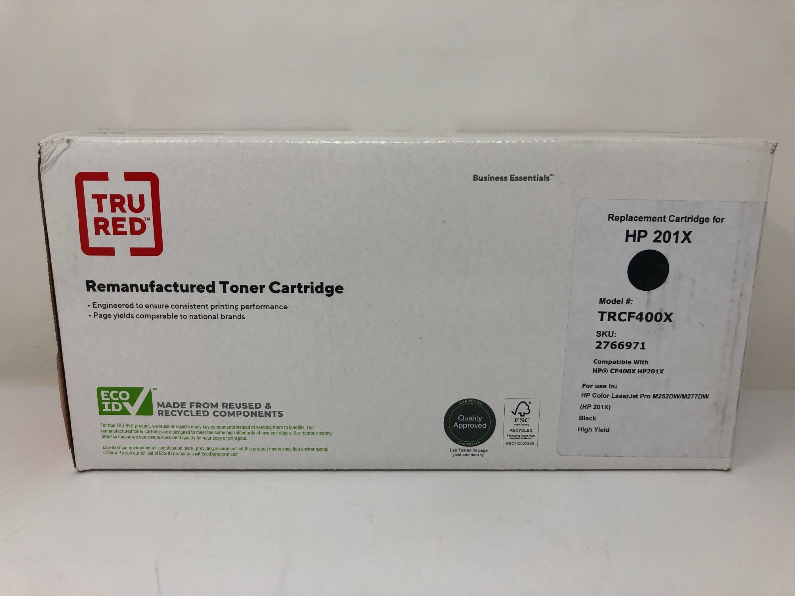 TRU RED Black High Yield Toner Cartridge Replacement for HP 201X