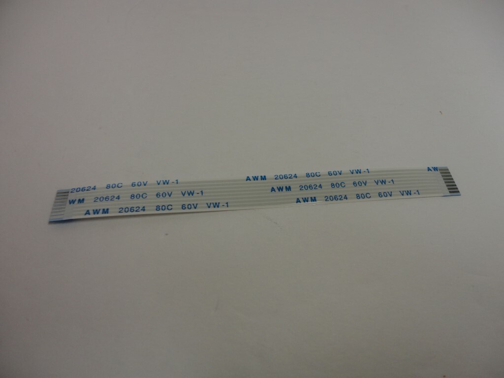 8 Pins AWM 20624 80C 60V VW-1 FFC Flexible Flat Cable Wire Ribbon 1mm Pitch A+