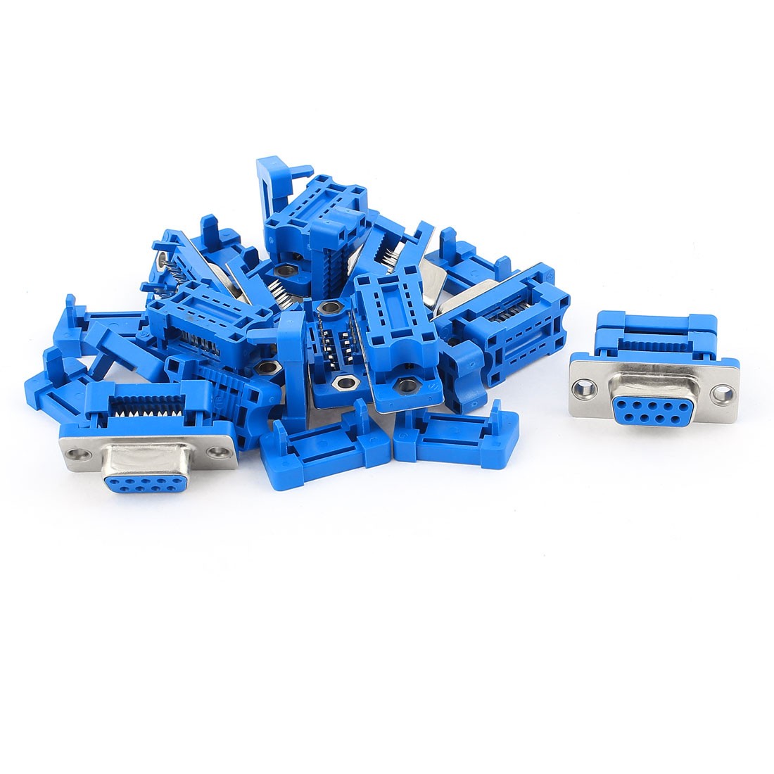 10pcs D-SUB DB9 9 Pin Female IDC Adapter Connector for Flat Ribbon Cable