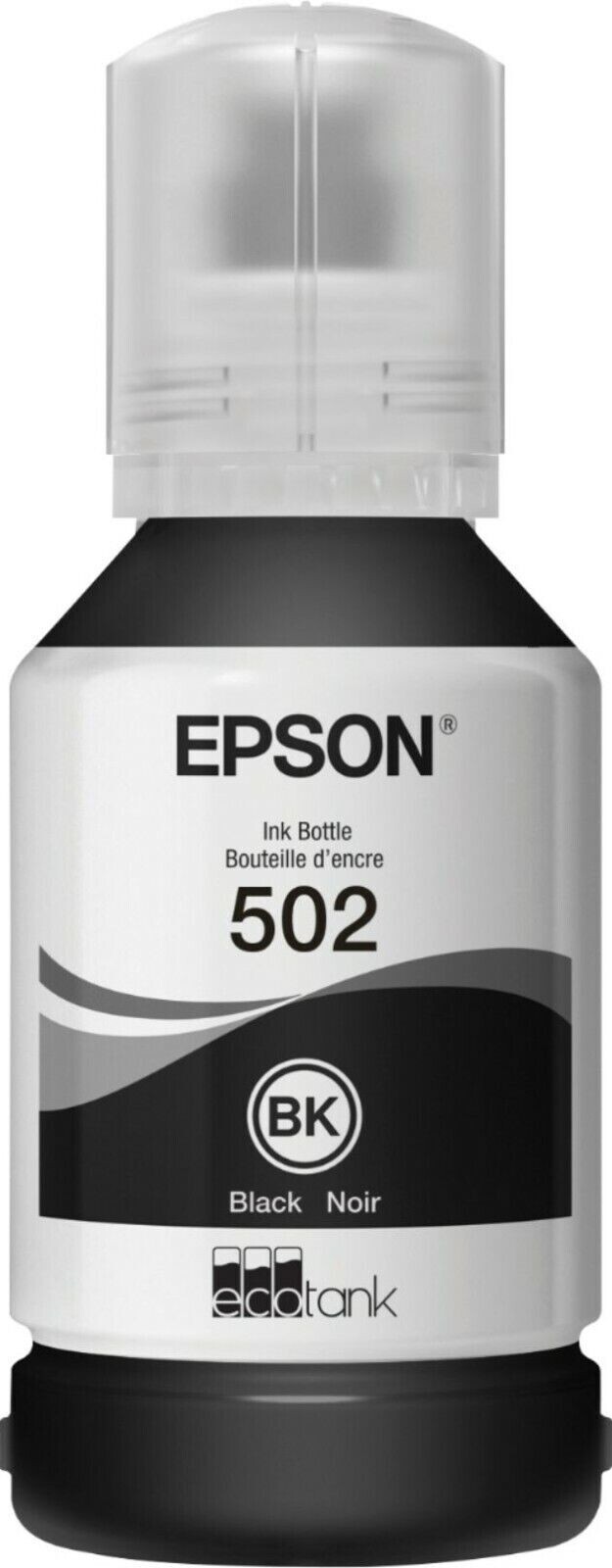 Epson 502 EcoTank Ink Black Ultra High Capacity Bottle 127 ml  Genuine (Sealed)
