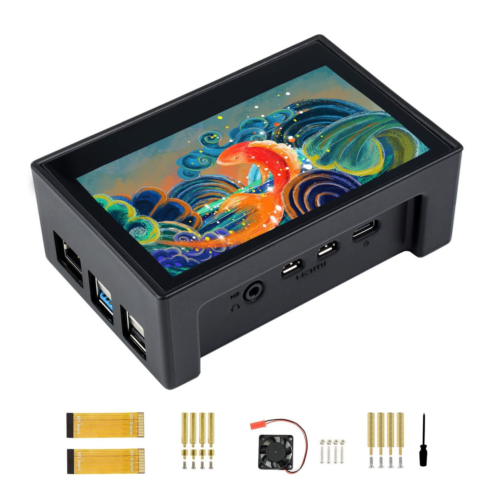 Waveshare 4.3 Inch DSI LCD Touch Screen with Case